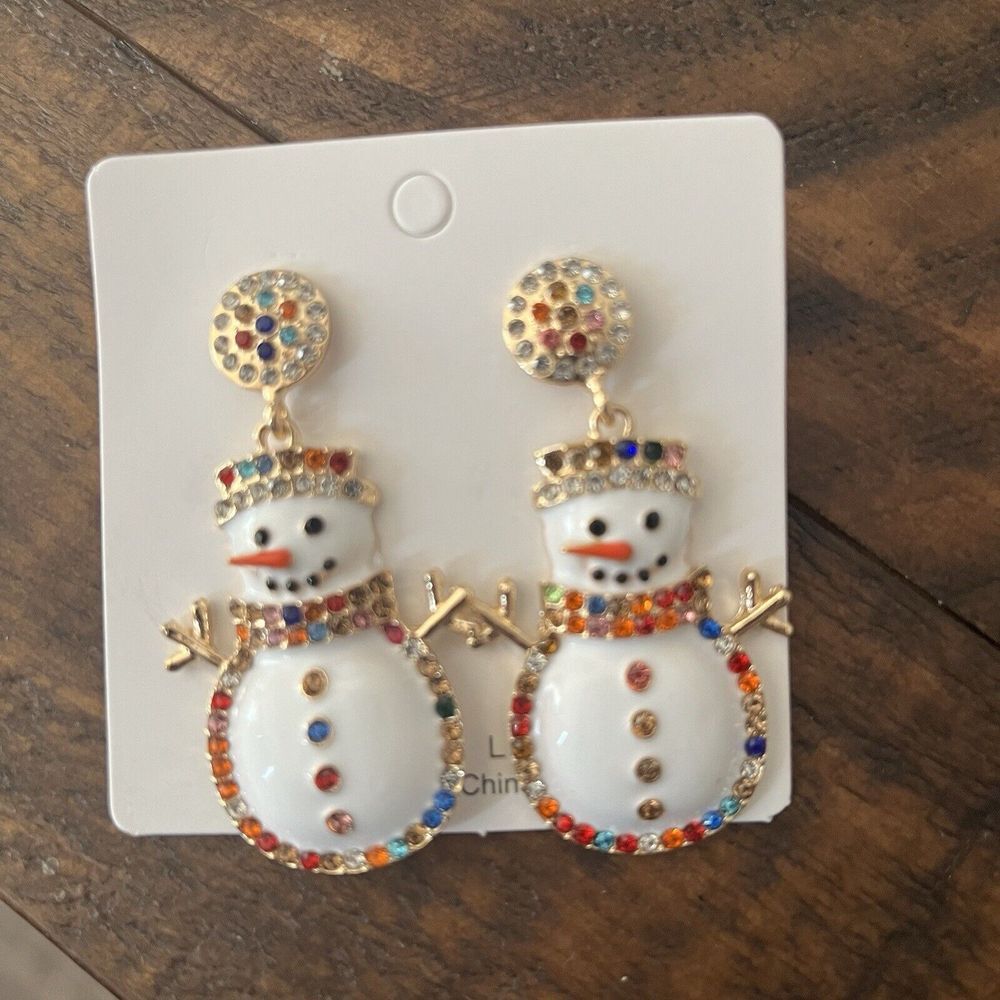Snowman Earrings‎